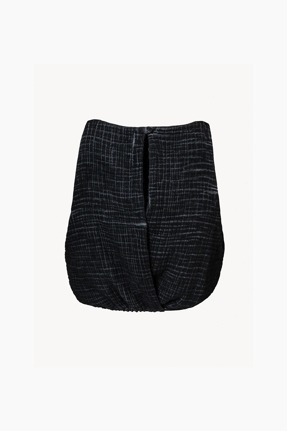 Crinkle Siyah Crop Top