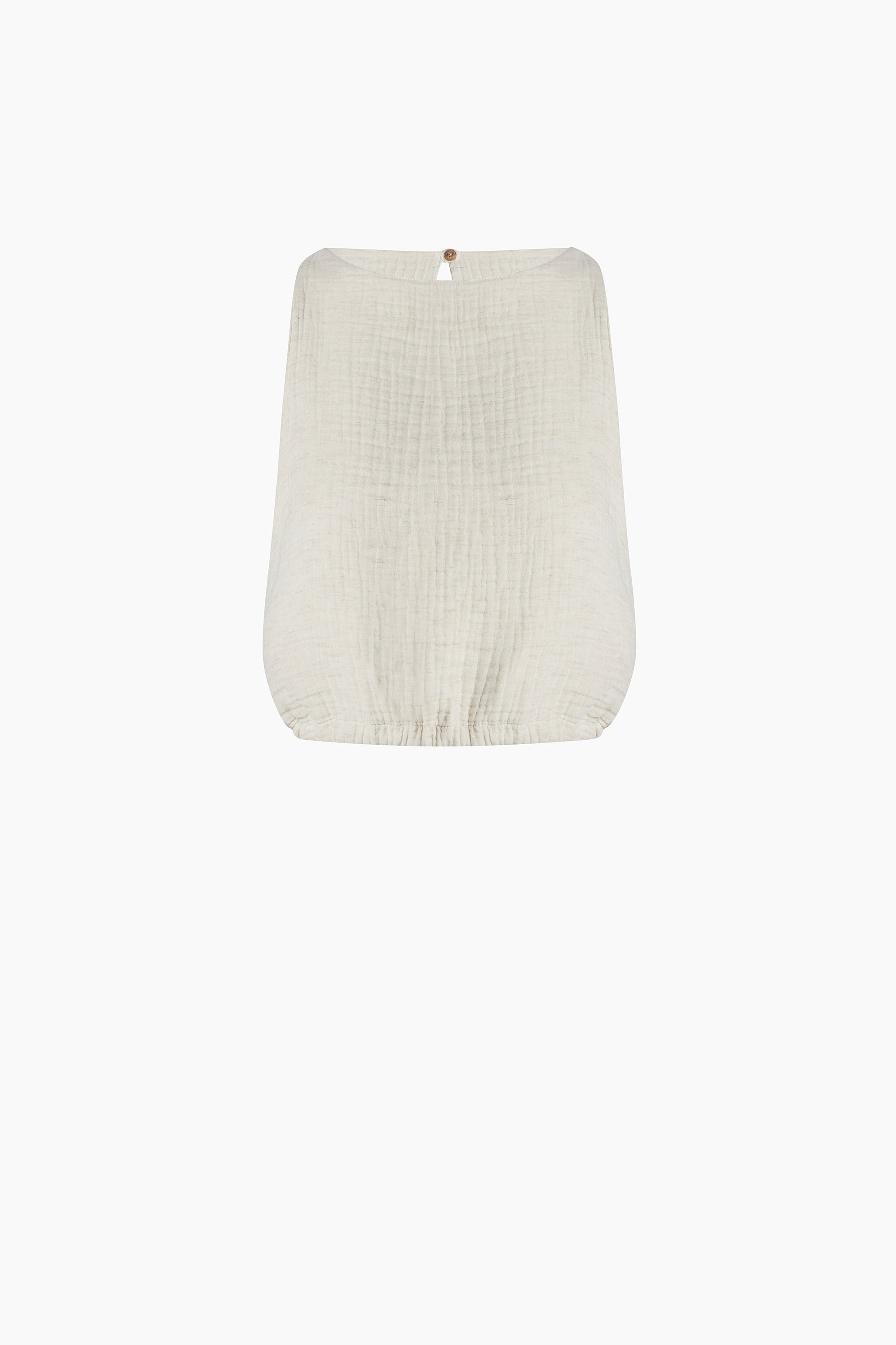Crinkle Keten Crop Top