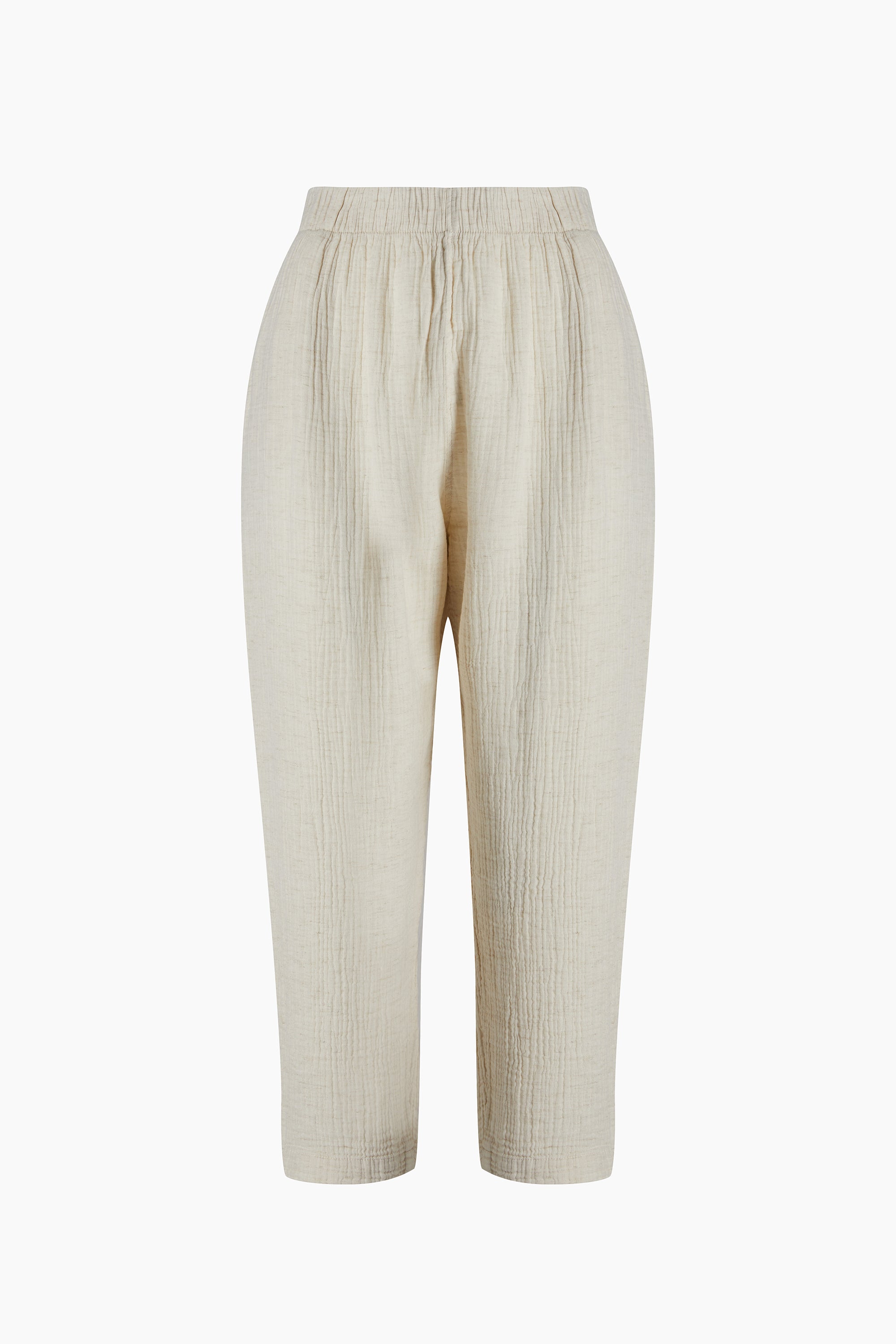 Crinkle Keten Slouchy Pantolon