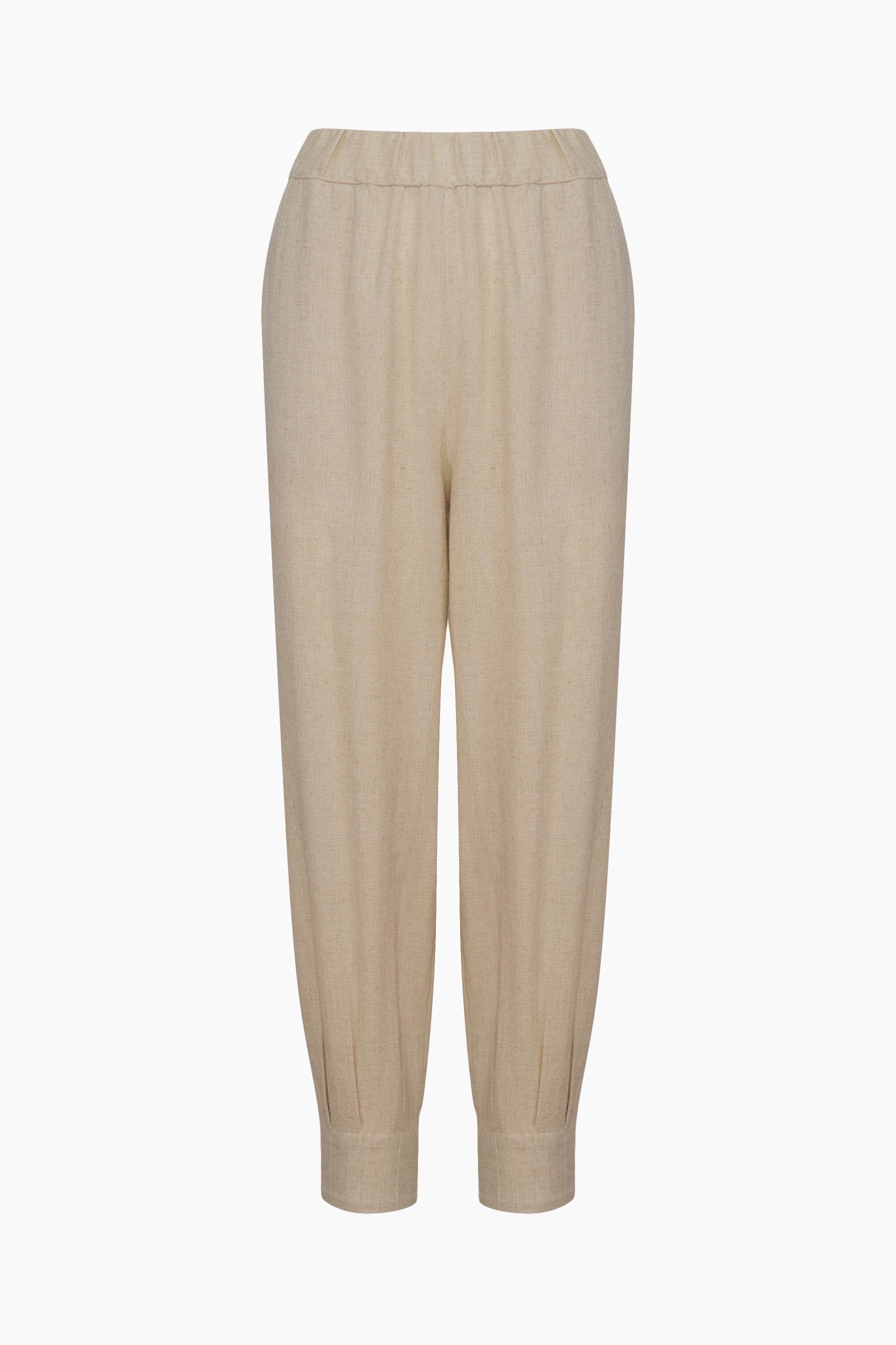 Naturel Keten Slouchy Pantolon