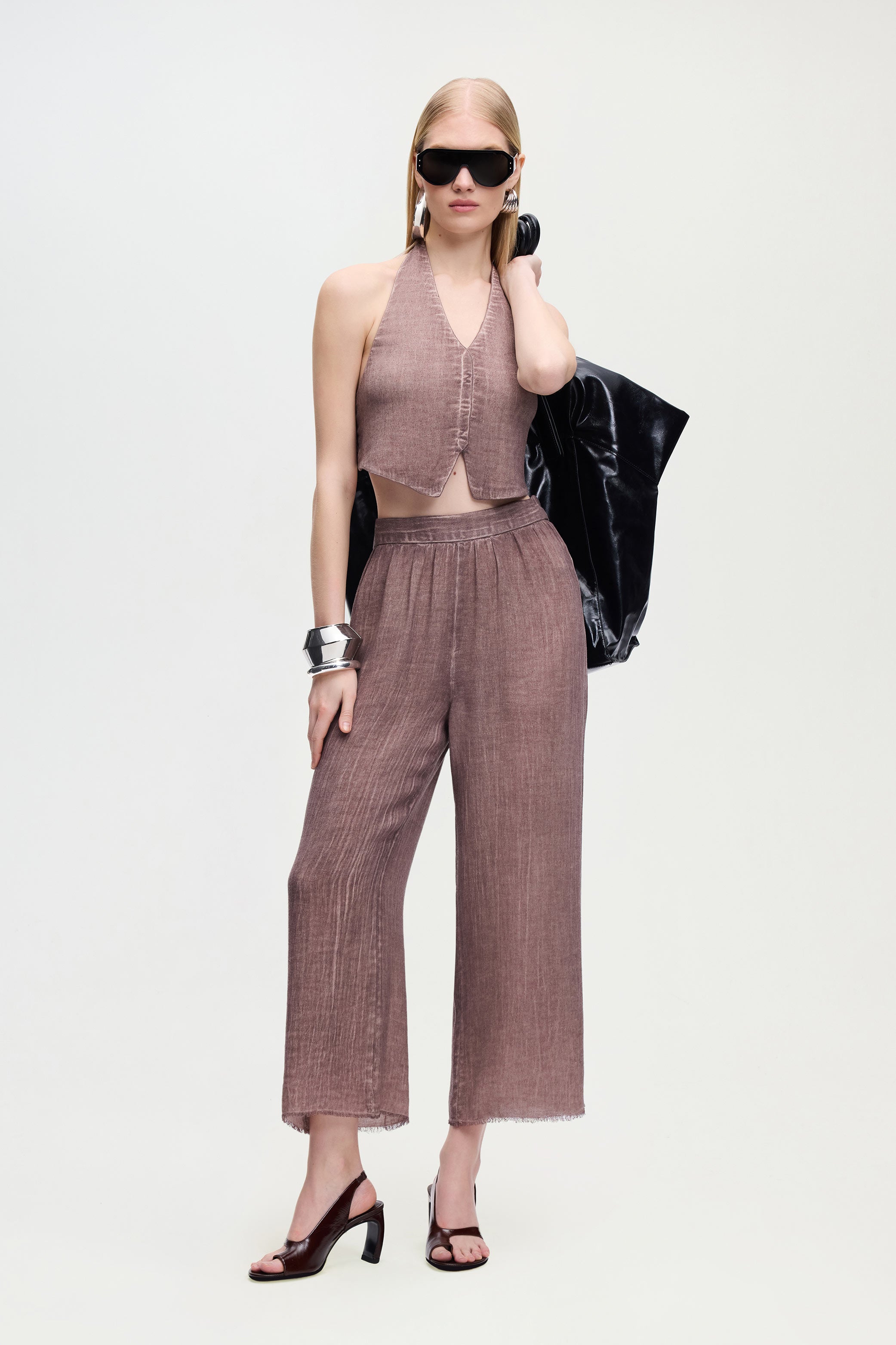 Keten Kahverengi Pantolon