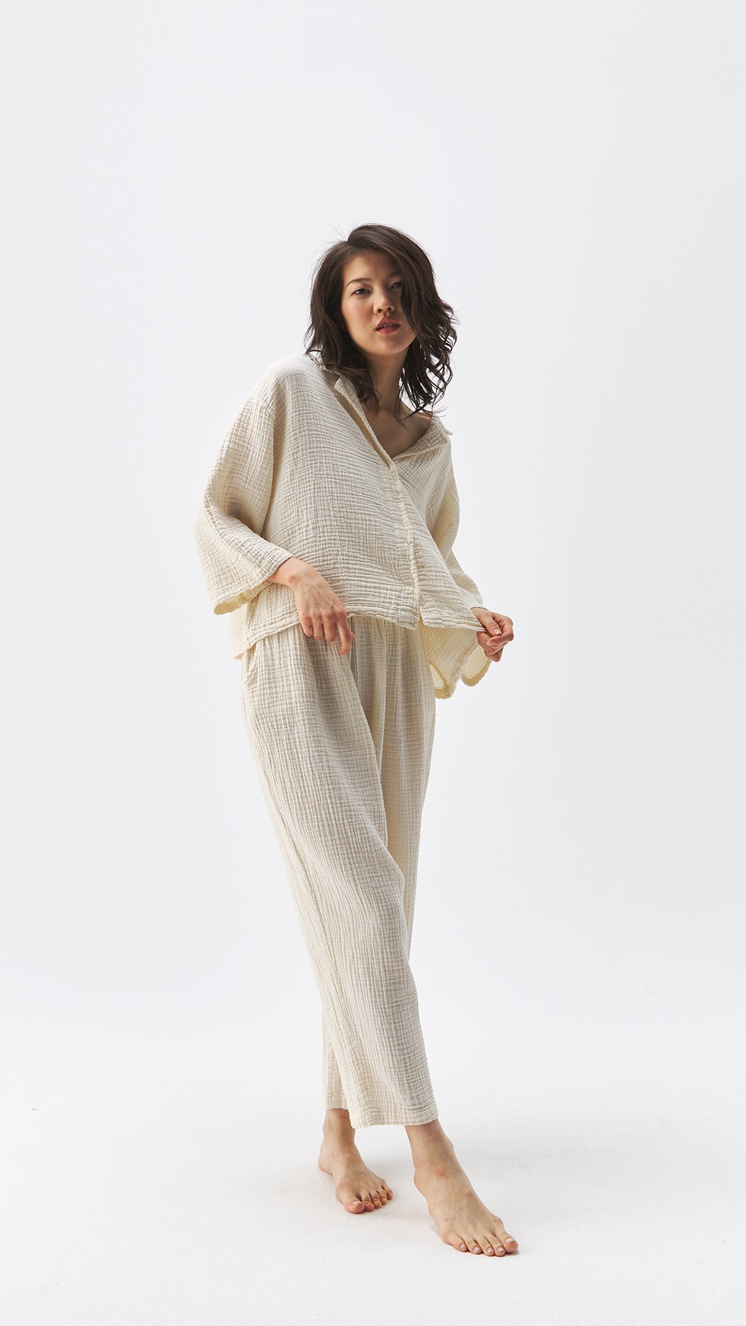 Crinkle Keten Gömlek