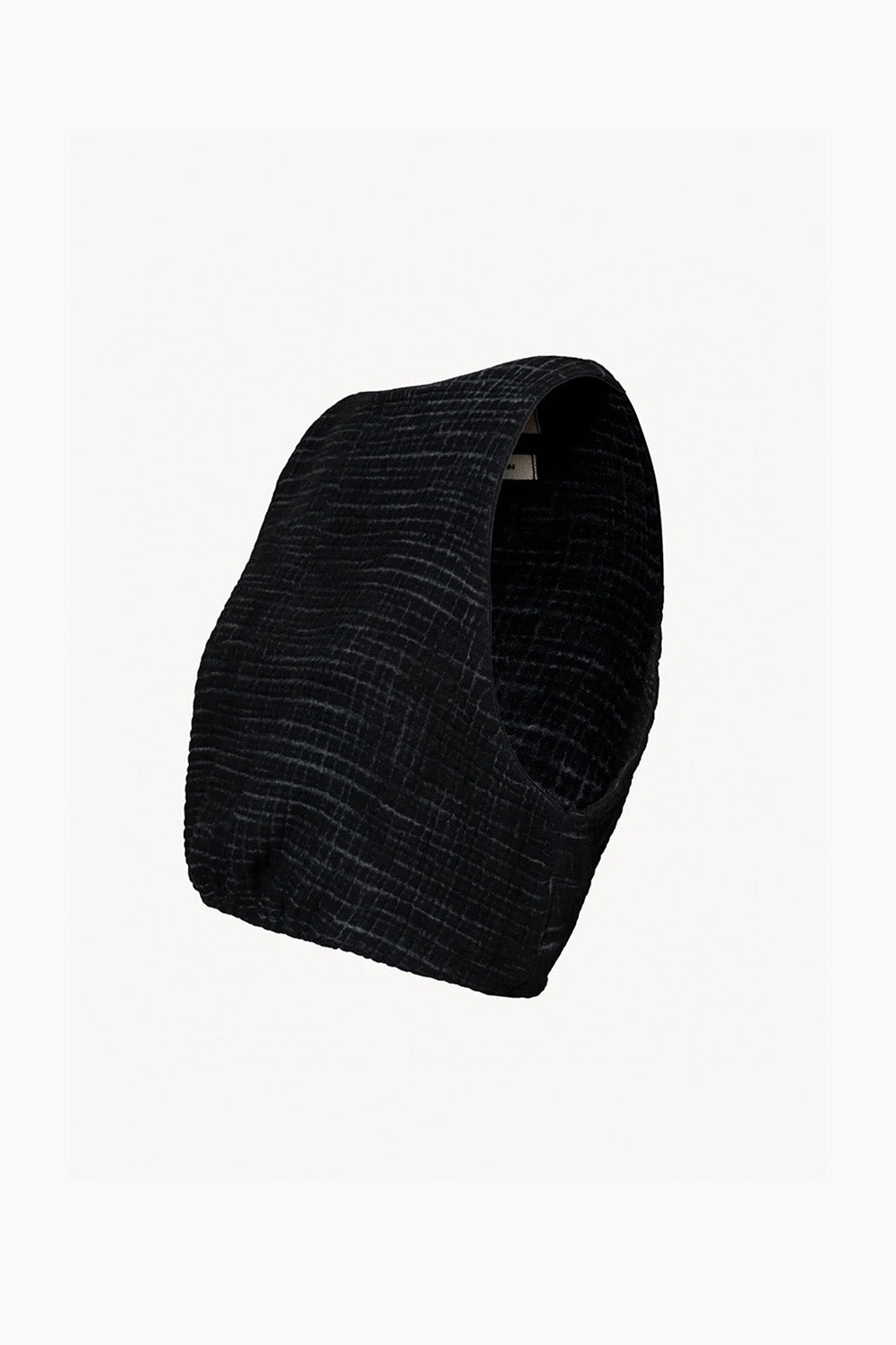 Crinkle Siyah Crop Top