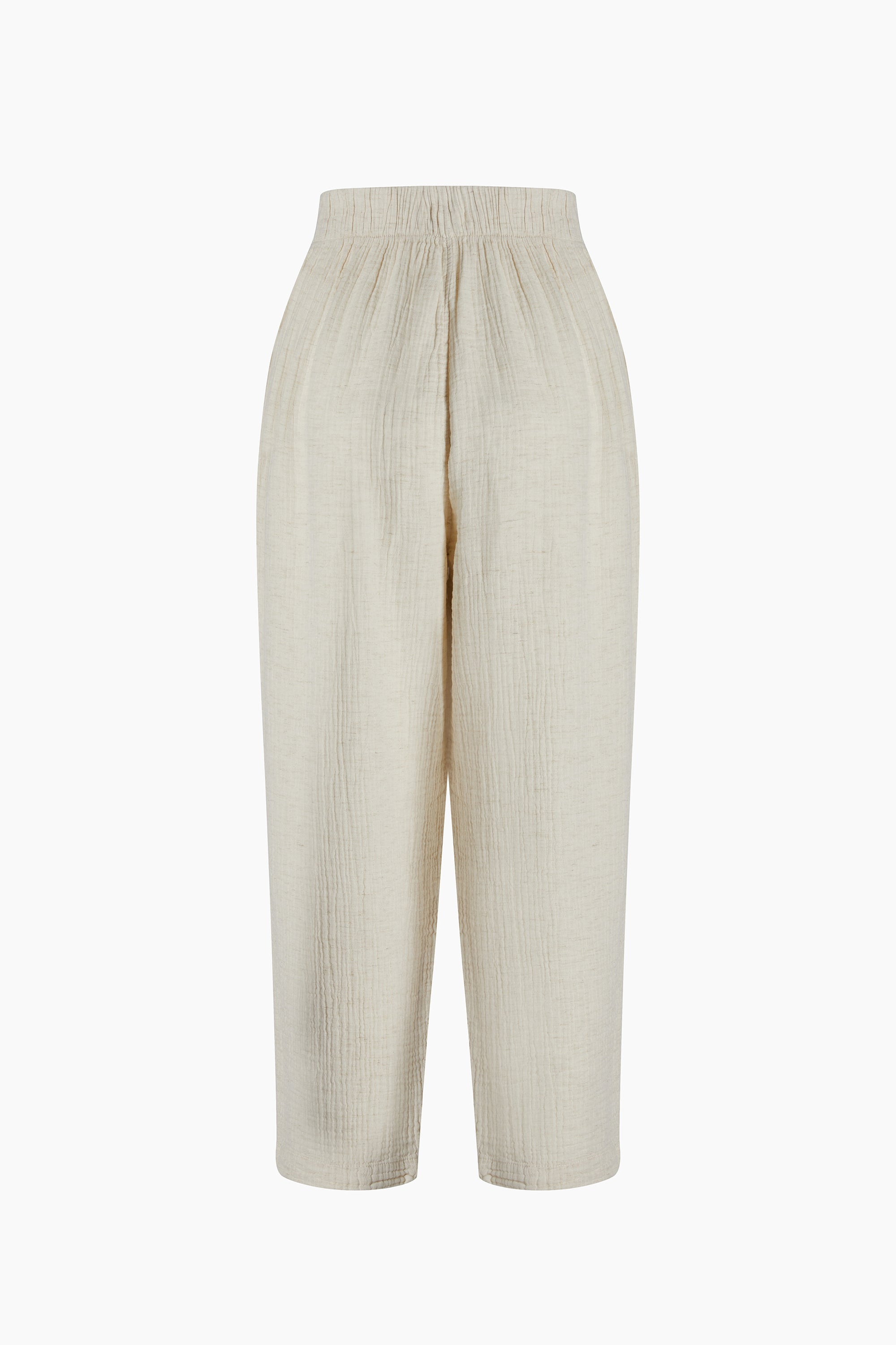 Crinkle Keten Slouchy Pantolon