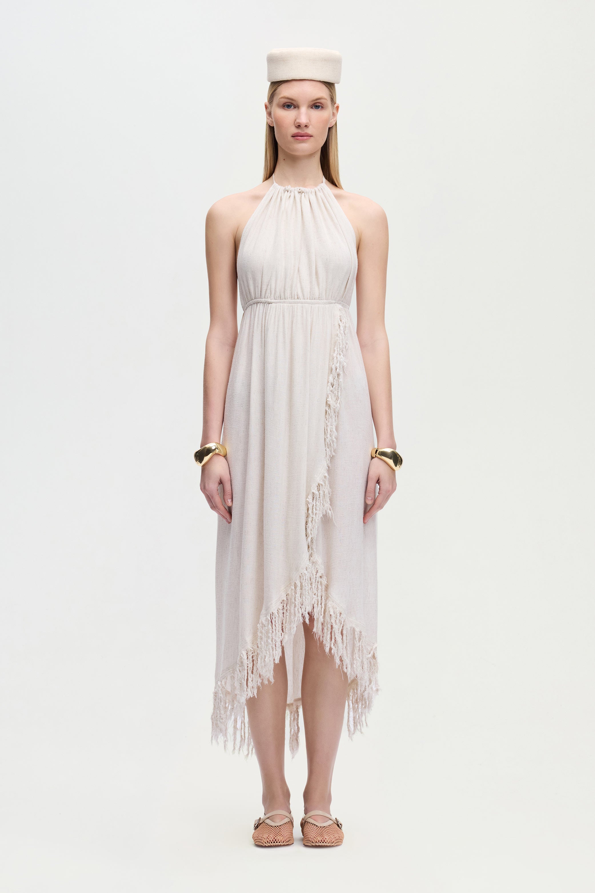 Kenevir Halter Yaka Elbise