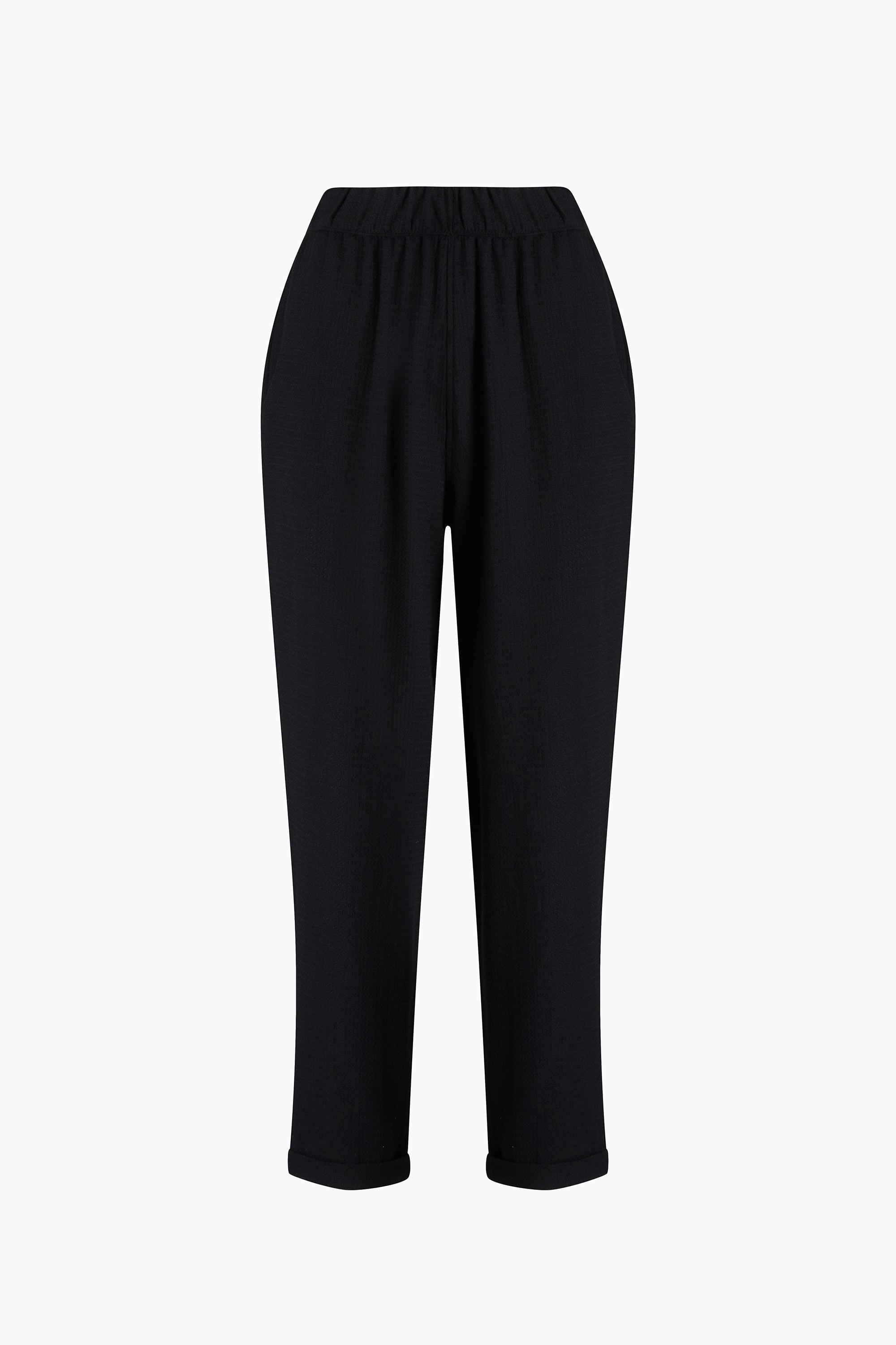 Siyah Slouchy Pantolon