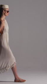 Kenevir Halter Yaka Elbise