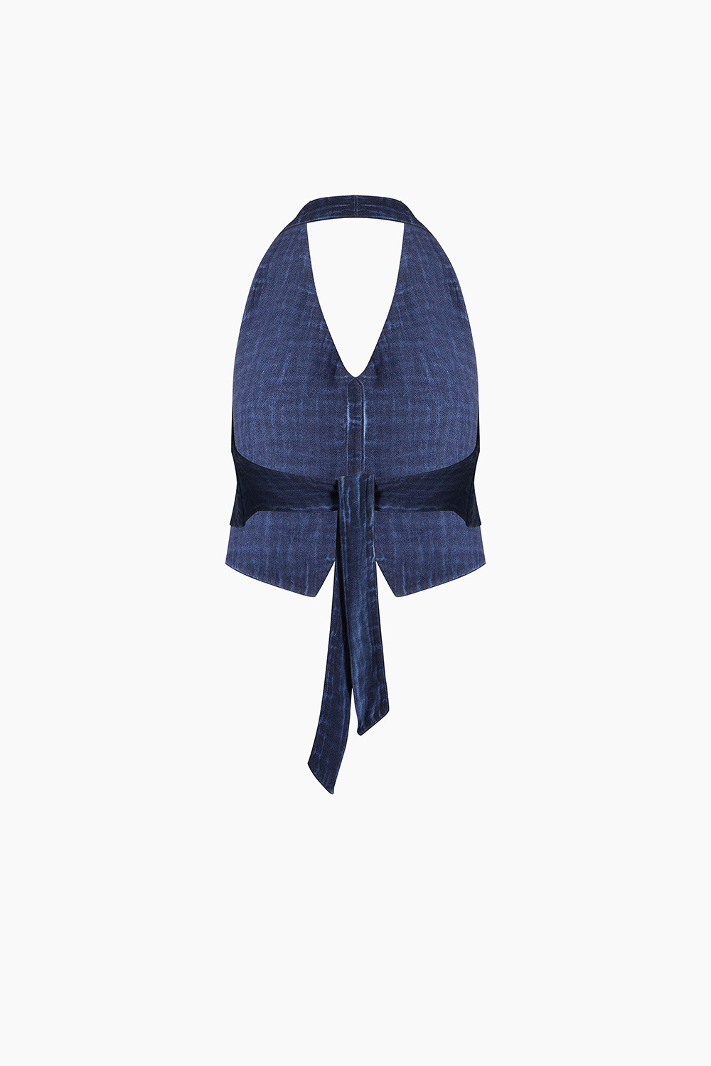 Linen Navy Waistcoat