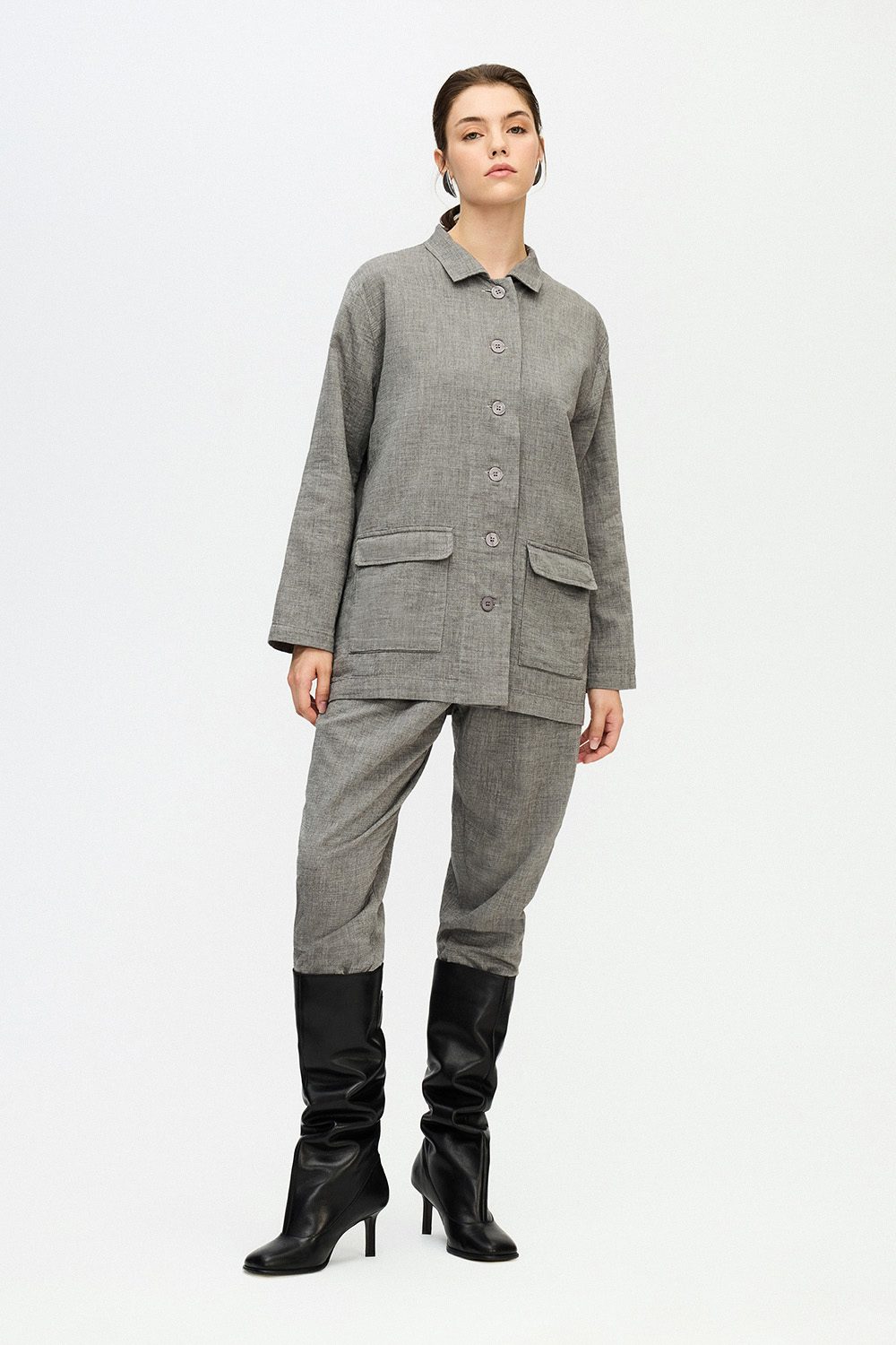 Grey Oversize Jacket