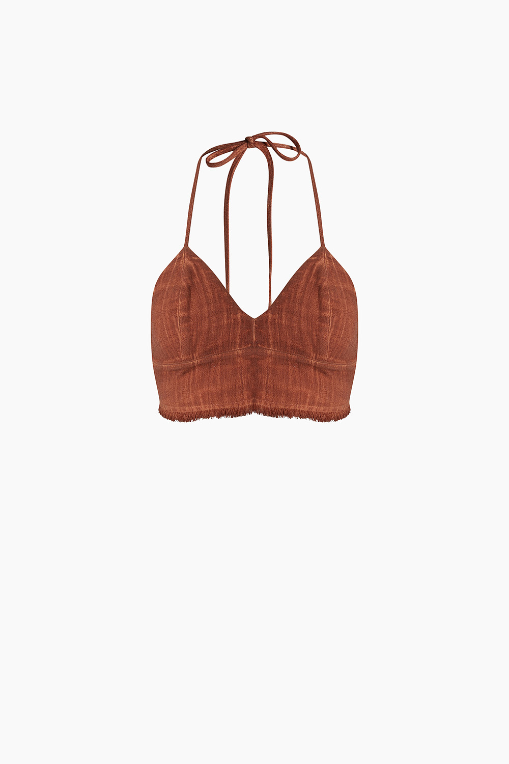 Terracotta Triangle Bralette                         