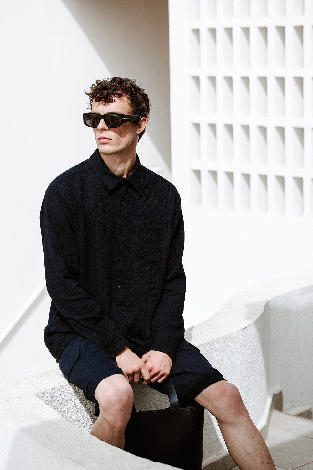 Men’S Cotton Black Shirt