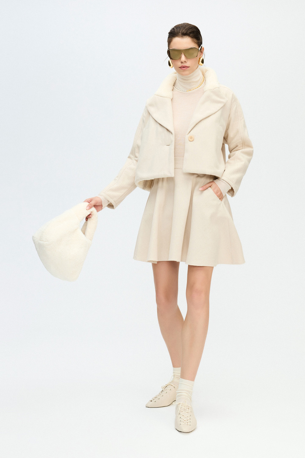 Herringbone Sherpa Jacket