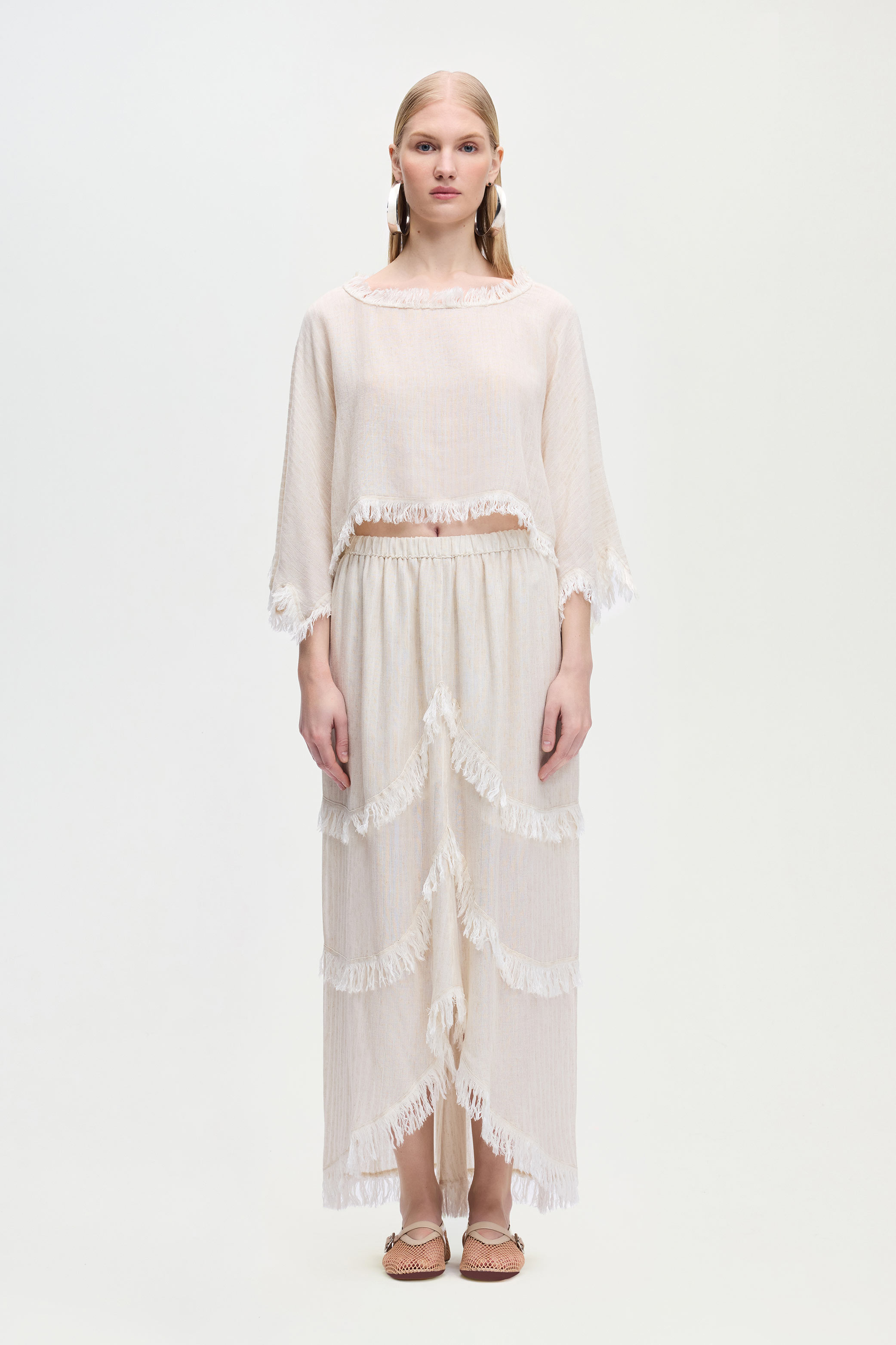 Natürel Asimetrik Etek