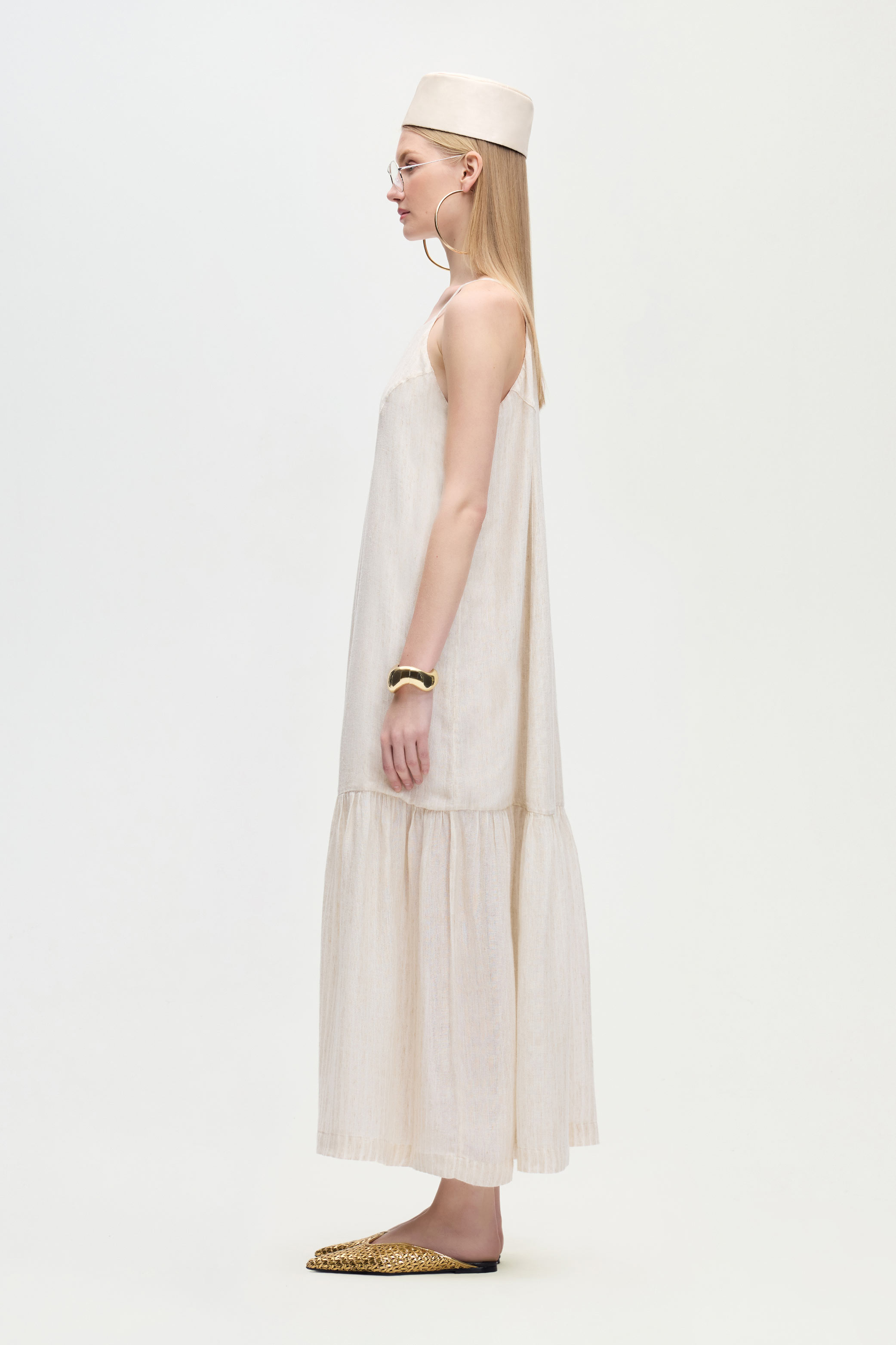 Natural Strappy Dress