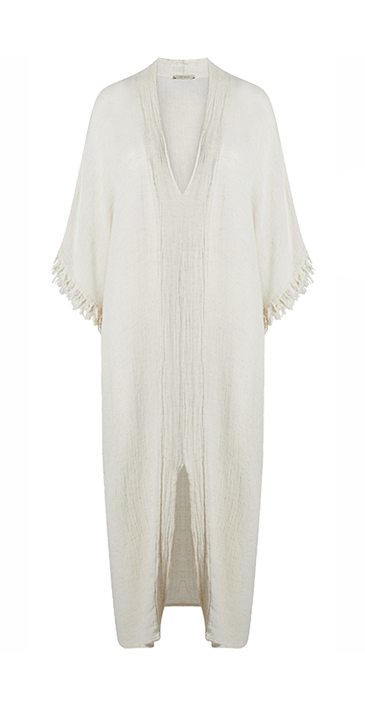 Crinkle Linen Kaftan